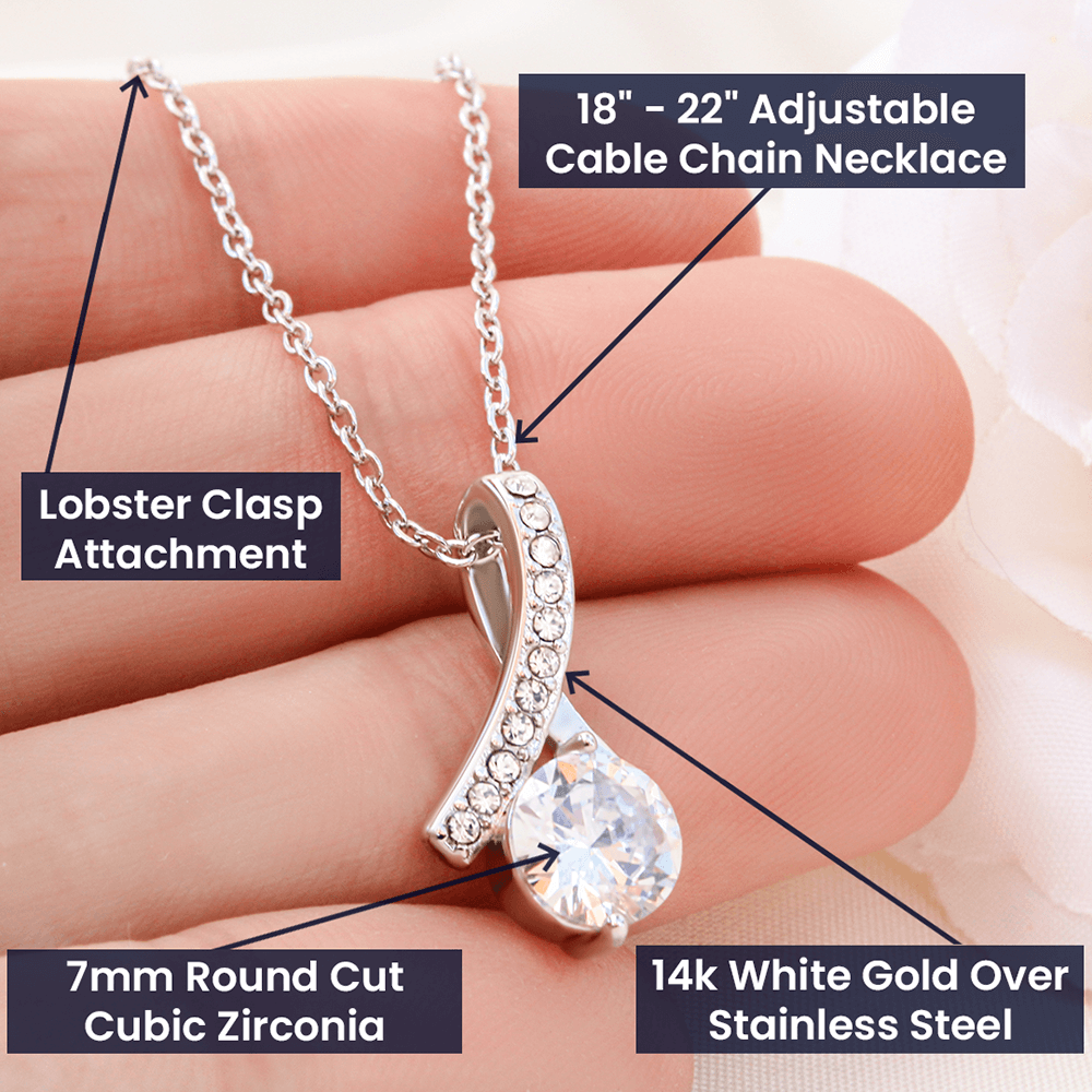 To My Granddaughter from Grandpa - Alluring Beauty Necklace - JustFamilyThings