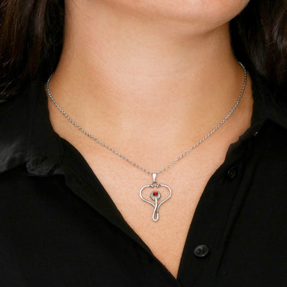 Cute enough to stop my heart - Stethoscope Necklace - JustFamilyThings