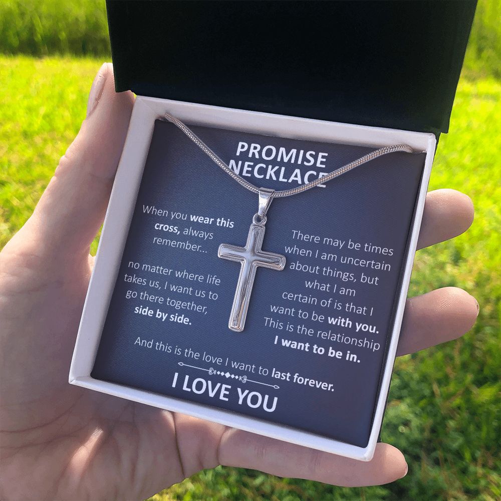 Promise Necklace - Artisan Cross Necklace - JustFamilyThings