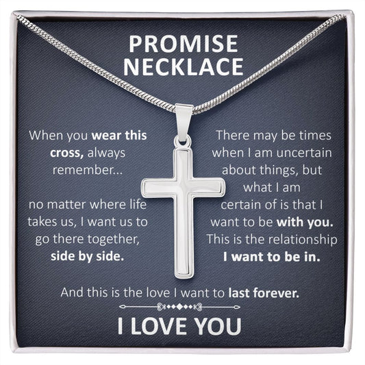 Promise Necklace - Artisan Cross Necklace - JustFamilyThings
