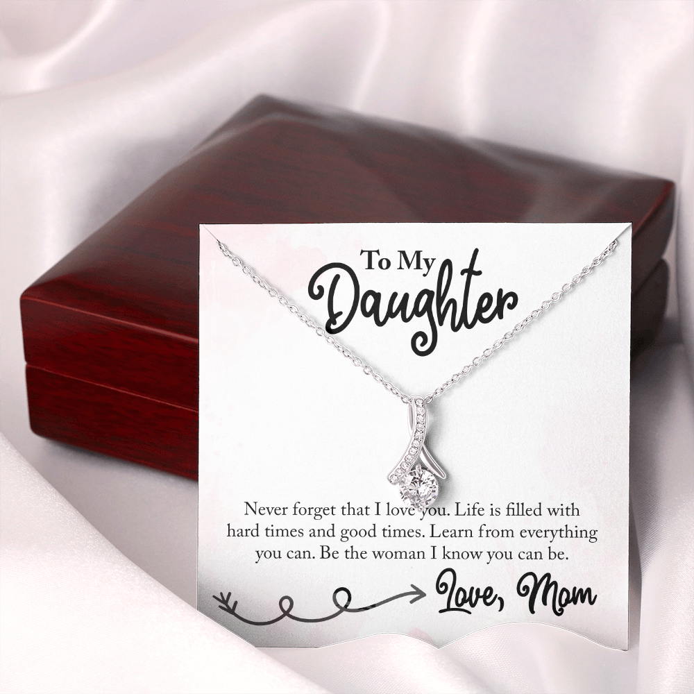 To My Daughter From Mom - Alluring Beauty Necklace - JustFamilyThings