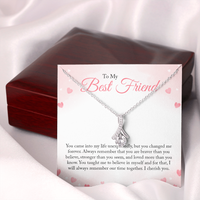 Load image into Gallery viewer, To my Best Friend - you came into my life unexpectedly - Alluring Beauty Necklace - JustFamilyThings
