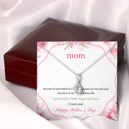 Mother's day to mom - Alluring Beauty Necklace - JustFamilyThings