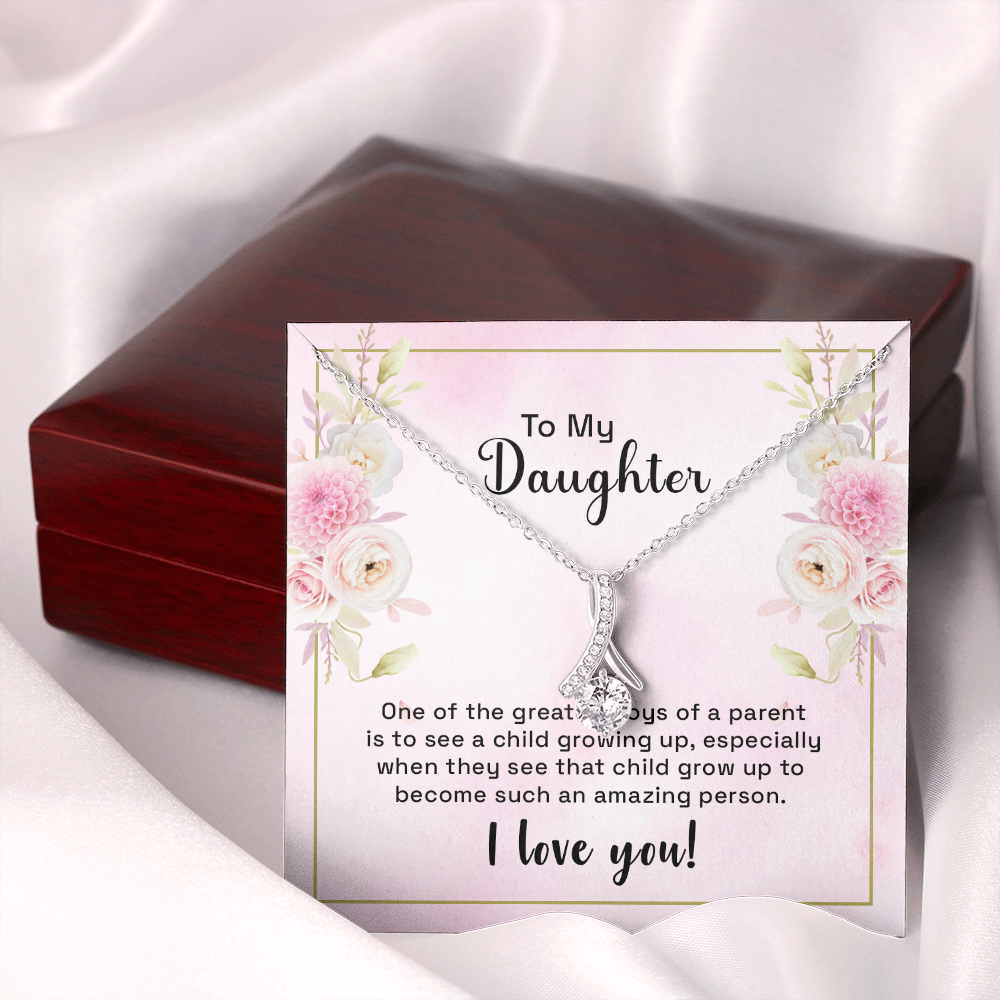 to my daughter - one of the greatest joys - Alluring Beauty Necklace - JustFamilyThings