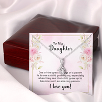 Load image into Gallery viewer, to my daughter - one of the greatest joys - Alluring Beauty Necklace - JustFamilyThings
