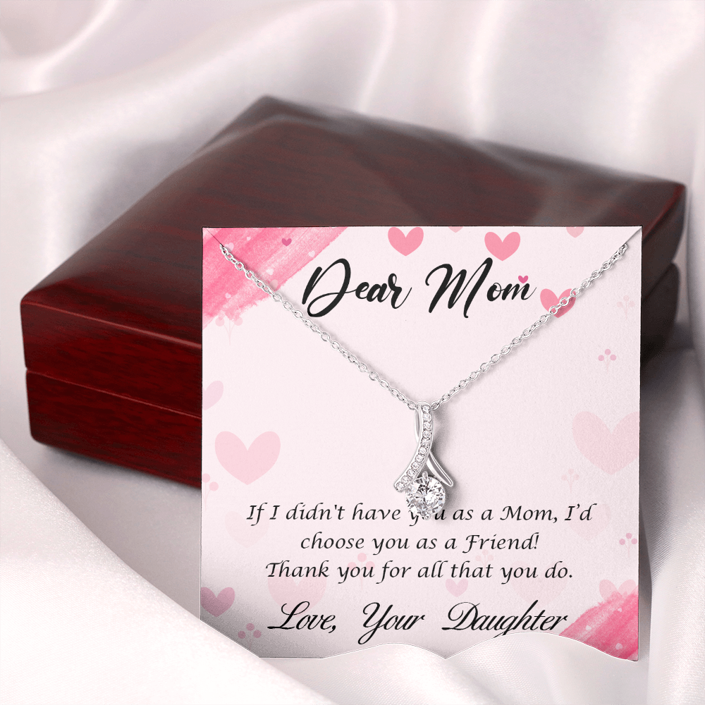 Dear Mom from daughter - Alluring Beauty Necklace - JustFamilyThings