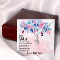 Load image into Gallery viewer, Dear Sister From Sister - Alluring Beauty Necklace - JustFamilyThings

