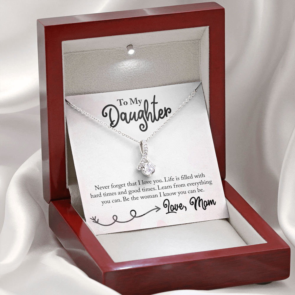 To My Daughter From Mom - Alluring Beauty Necklace - JustFamilyThings
