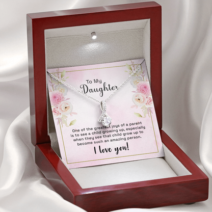 to my daughter - one of the greatest joys - Alluring Beauty Necklace - JustFamilyThings