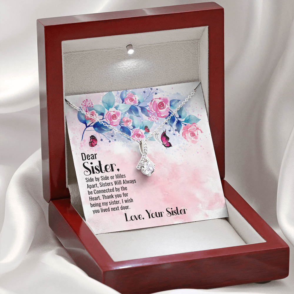Dear Sister From Sister - Alluring Beauty Necklace - JustFamilyThings