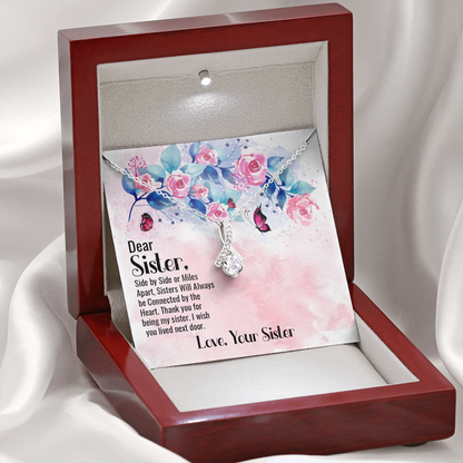 Dear Sister From Sister - Alluring Beauty Necklace - JustFamilyThings