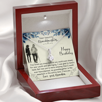 Load image into Gallery viewer, To My Granddaughter from Grandpa - Alluring Beauty Necklace - JustFamilyThings
