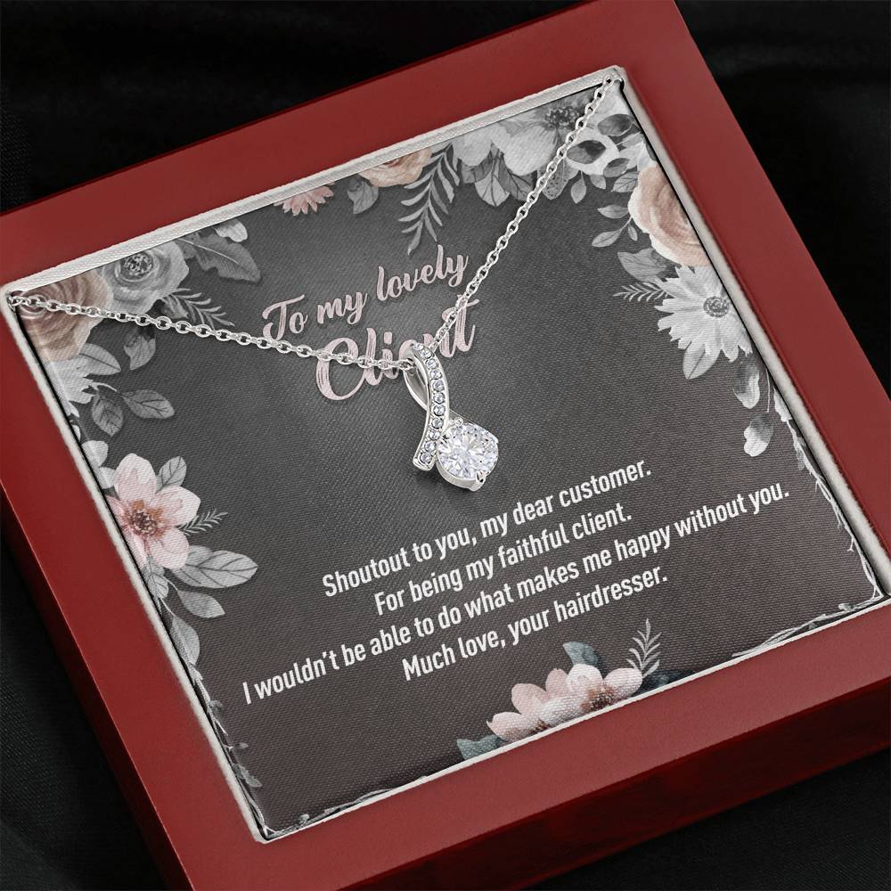 Personalized Job Title - To My Lovely Client - Gift Necklace - Alluring Beauty Necklace - JustFamilyThings