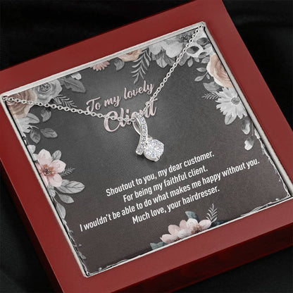 Personalized Job Title - To My Lovely Client - Gift Necklace - Alluring Beauty Necklace - JustFamilyThings
