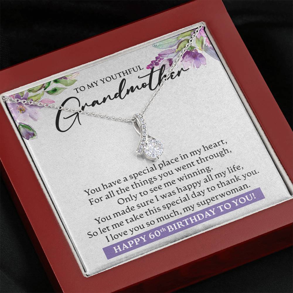 Personalized Birthday Gift for Grandmother, Gift Necklace for Grandmother from Granddaughter or Grandson, Gift from Grandchild - JustFamilyThings