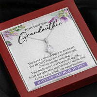 Load image into Gallery viewer, Personalized Birthday Gift for Grandmother, Gift Necklace for Grandmother from Granddaughter or Grandson, Gift from Grandchild - JustFamilyThings
