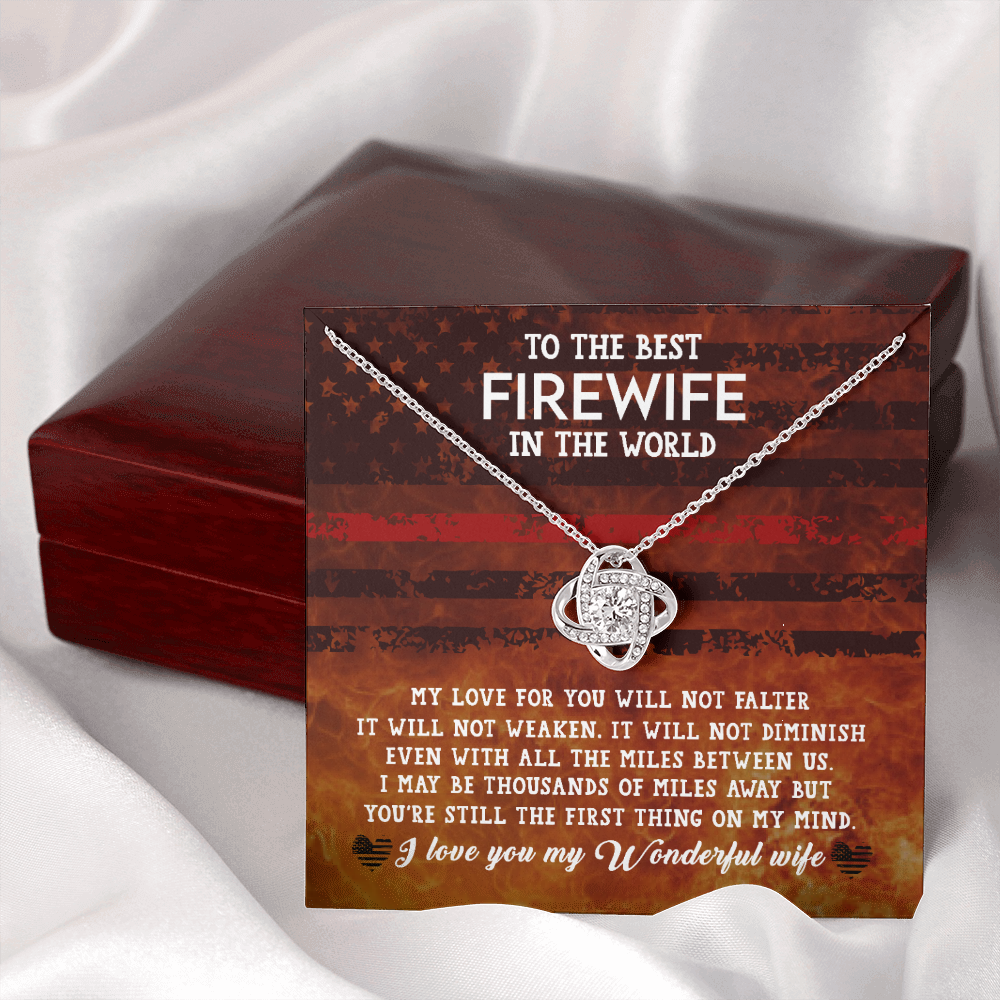 to the best Firewife - Love Knot Necklace - JustFamilyThings