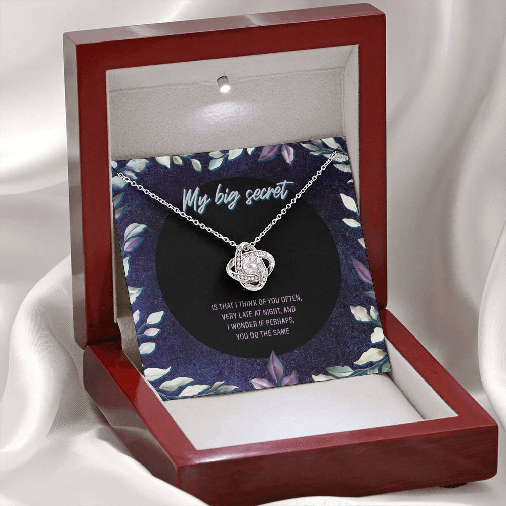 My Big Secret Love Knot Necklace - JustFamilyThings