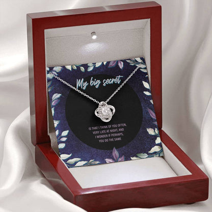 My Big Secret Love Knot Necklace - JustFamilyThings