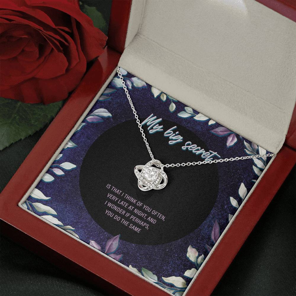 My Big Secret Love Knot Necklace - JustFamilyThings