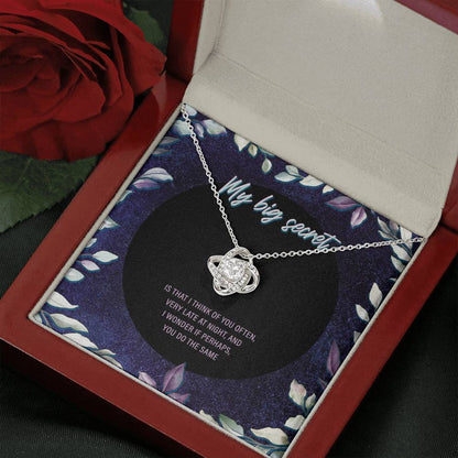 My Big Secret Love Knot Necklace - JustFamilyThings