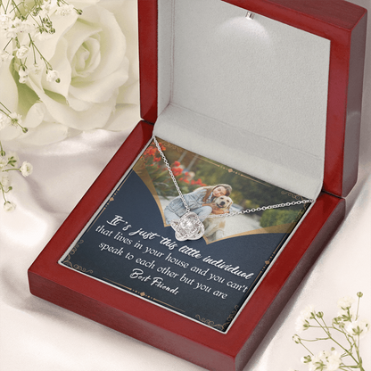 Custom Dog Photo - Best Friends - Love Knot Necklace - JustFamilyThings