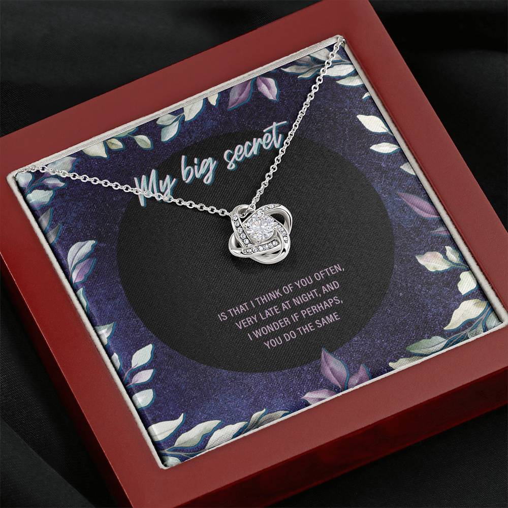 My Big Secret Love Knot Necklace - JustFamilyThings