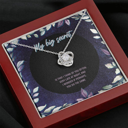 My Big Secret Love Knot Necklace - JustFamilyThings