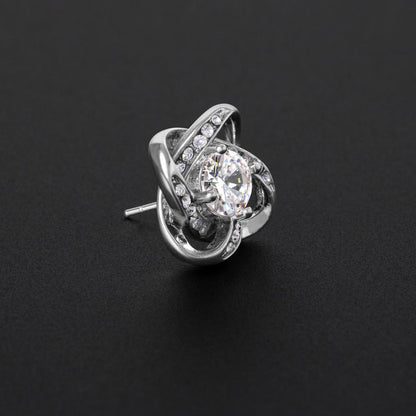 Love Knot Stud Earrings - JustFamilyThings
